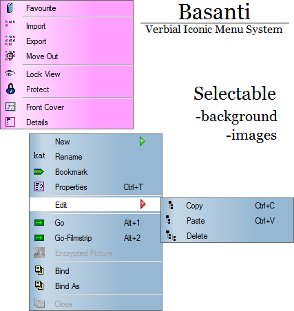 Verbial Iconic Menu System (Basanti)