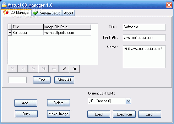 Virtual CD Manager
