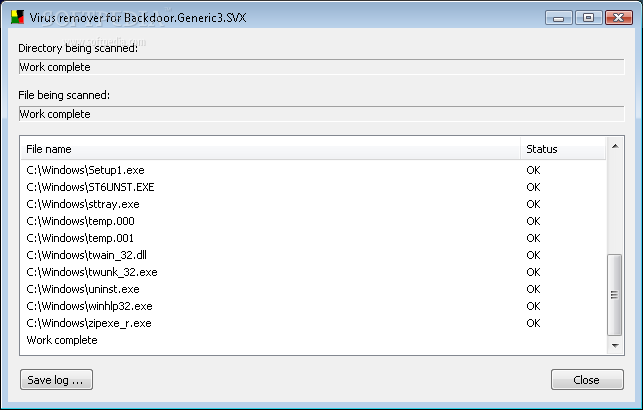 Virus Remover for Backdoor.Generic3.SVX