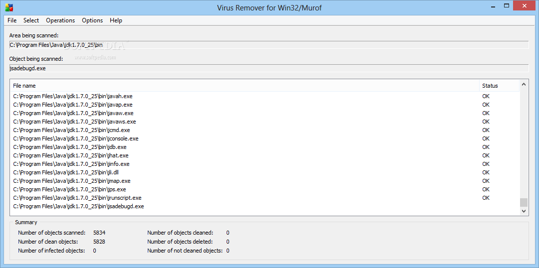 Virus Remover for Win32/Murof