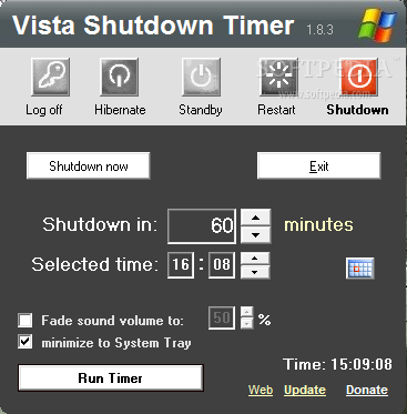 Vista - Shutdown Timer