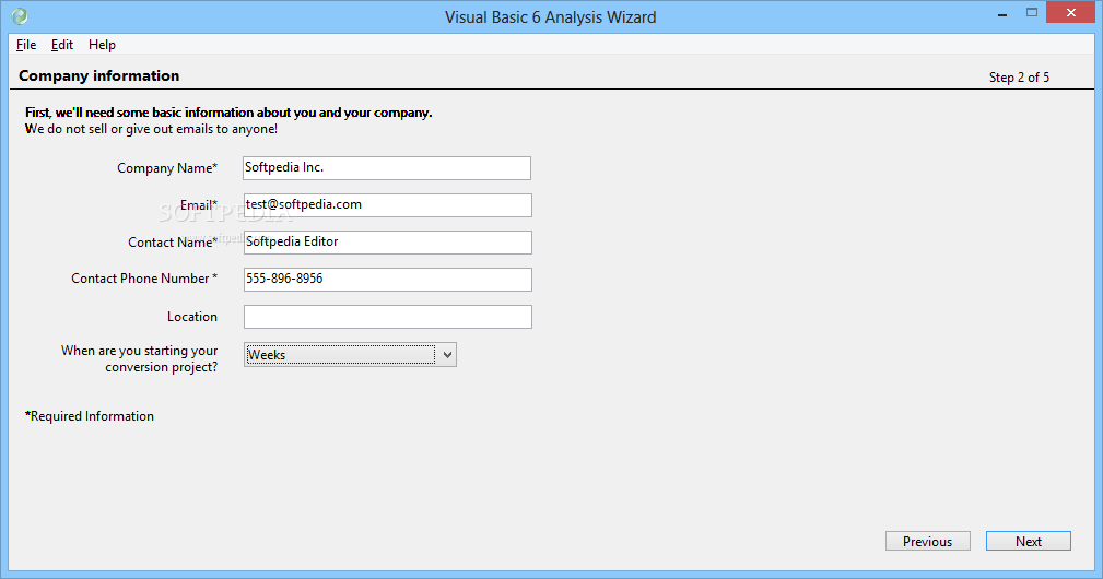 Visual Basic 6 Analysis Wizard