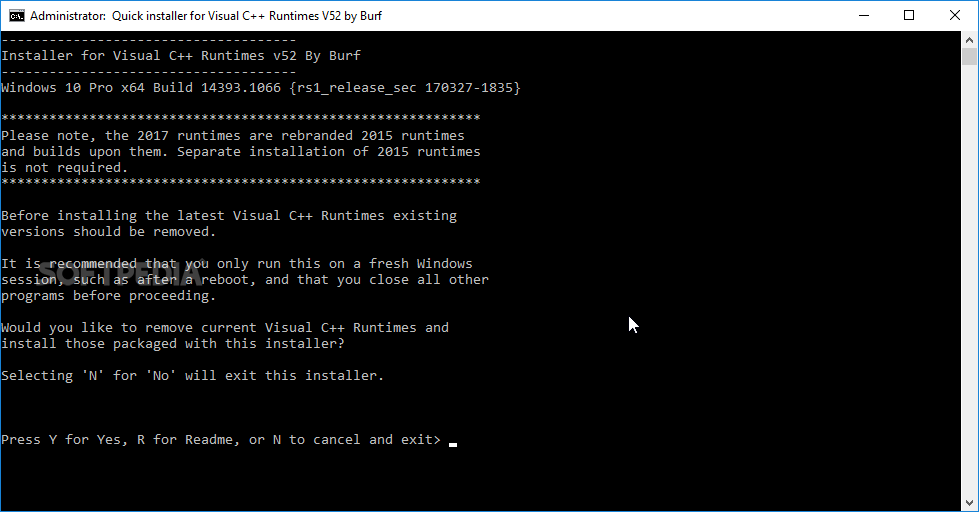 Visual C++ Runtime Installer