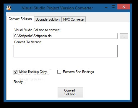 Visual Studio Project Version Converter