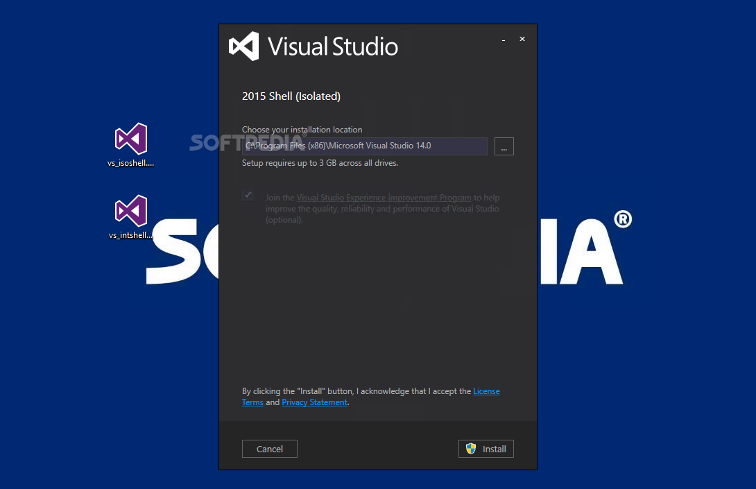 Visual Studio Shell Redistributable