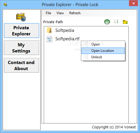 Vonext Private Lock