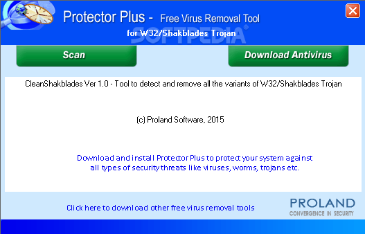W32/ShakBlades Free Virus Removal Tool