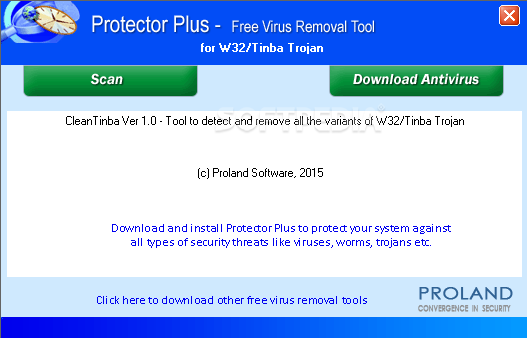 W32/Tinba Free Virus Removal Tool
