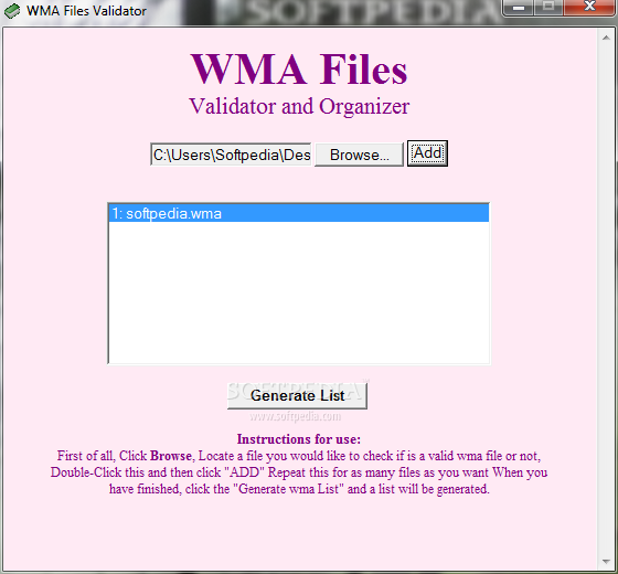 WMA Files Validator and Organizer