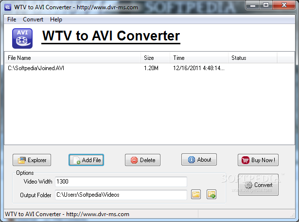 WTV to AVI Converter
