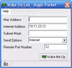 Wake on Lan for Windows Graphical User Interface
