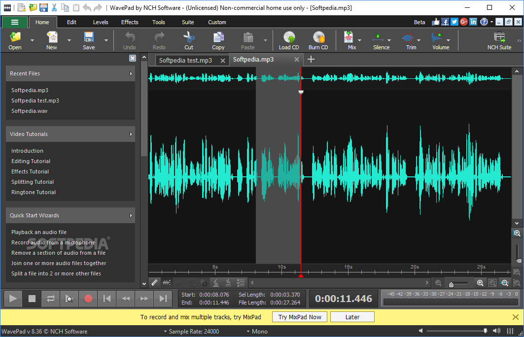 WavePad Audio and Music Editor