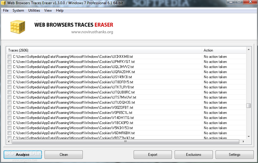 Web Browsers Traces Eraser