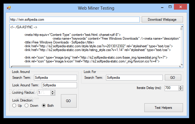 Web Miner Testing