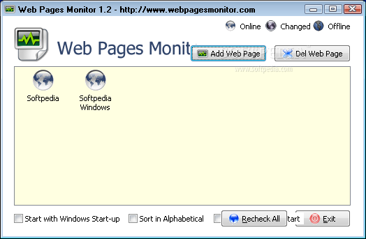 Web Pages Monitor