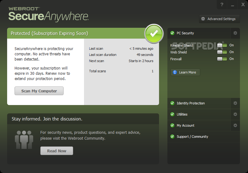 Webroot SecureAnywhere Business User Protection