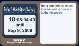 Wedding Tip of the Day and Countdown