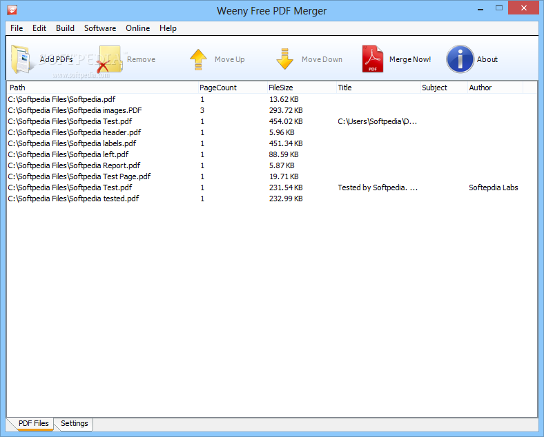 Weeny Free PDF Merger