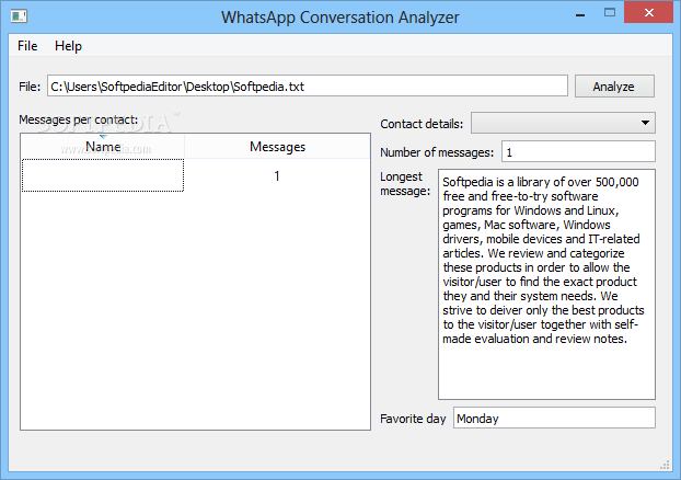 WhatsApp Conversation Analyzer