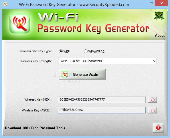 Wi-Fi Password Key Generator Portable