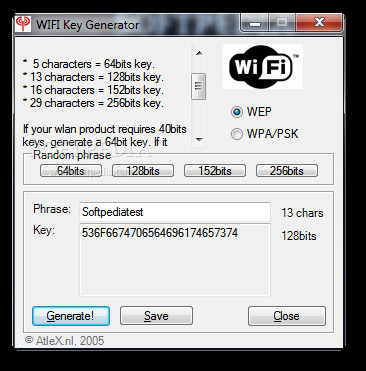 WIFI Key Generator (formerly Wifigen)