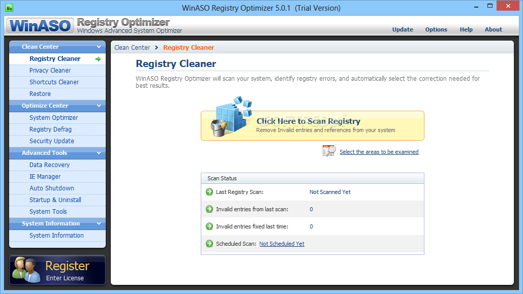 WinASO Registry Optimizer