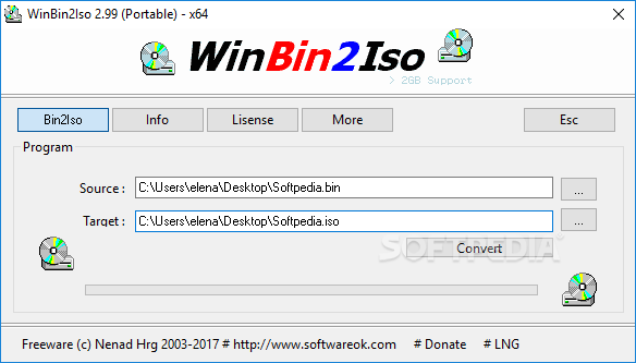 WinBin2Iso Portable