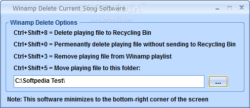 Winamp Delete Current Song Software
