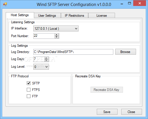 Wind SFTP Server