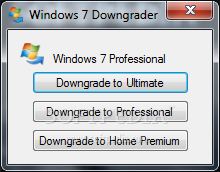 Windows 7 Downgrade