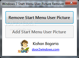 Windows 7 Start Menu User Picture Remover