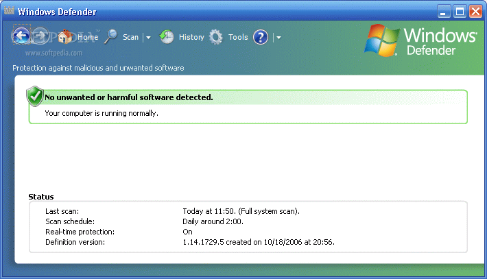 MS Windows Defender XP