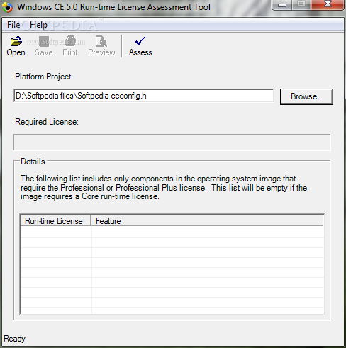Windows CE 5.0 Run-time Assessment Tool