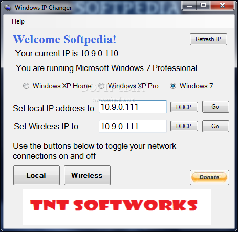 Windows IP Changer