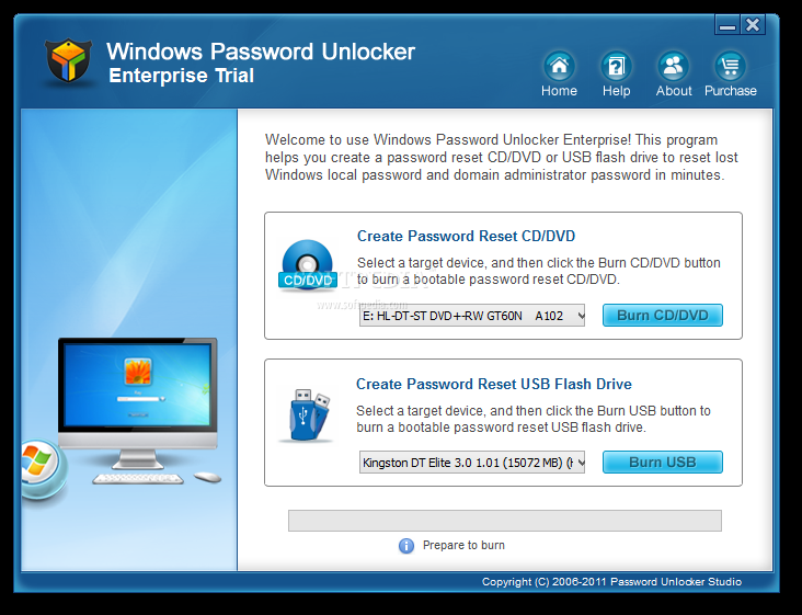 Windows Password Unlocker Enterprise