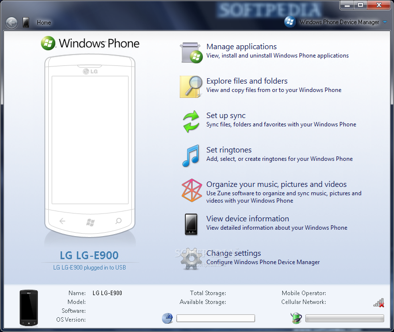 Windows Phone Device Manager