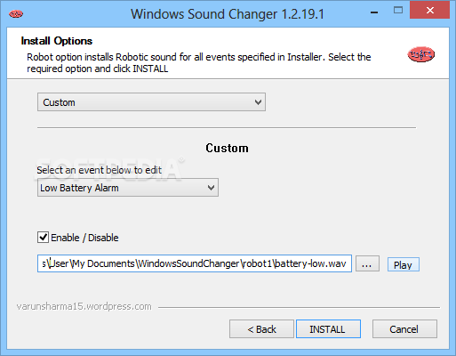 Windows Sound Changer