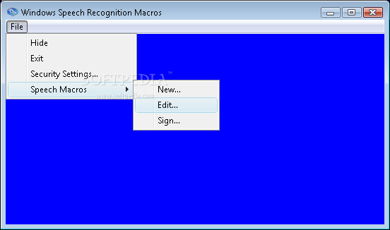 Windows Speech Recognition Macros