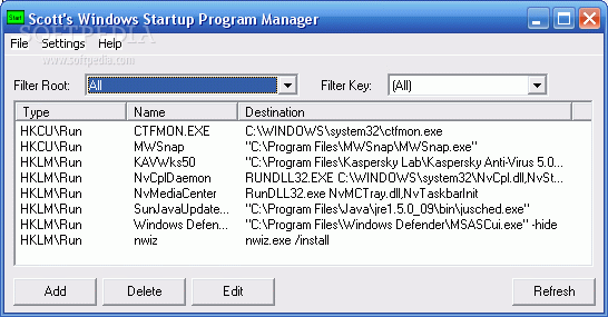 manage startup programs windows 7