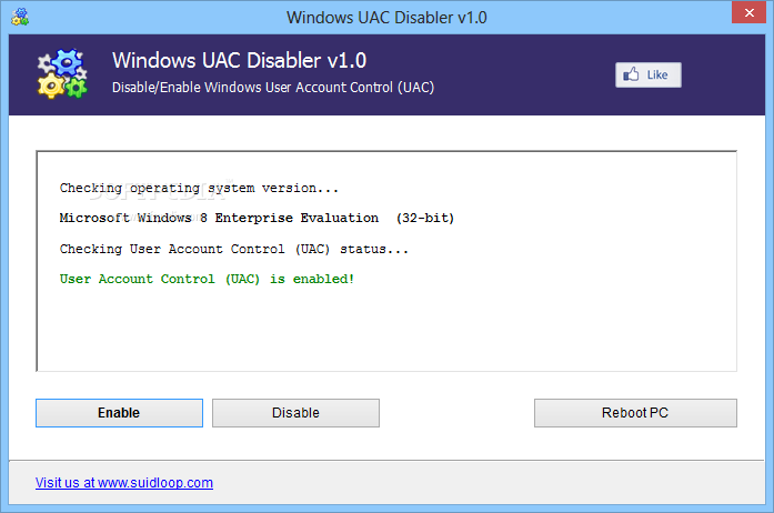 Windows UAC Disabler