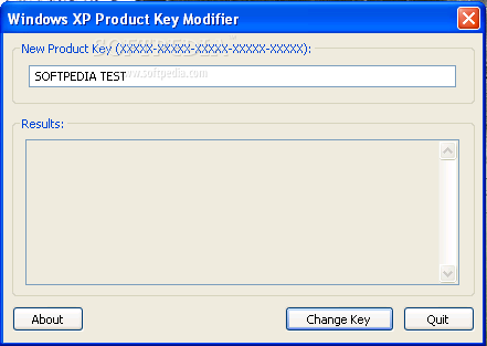 Windows XP Product Key Modifier