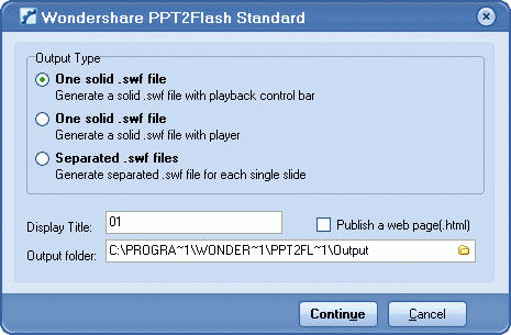 Wondershare PPT2Flash Standard