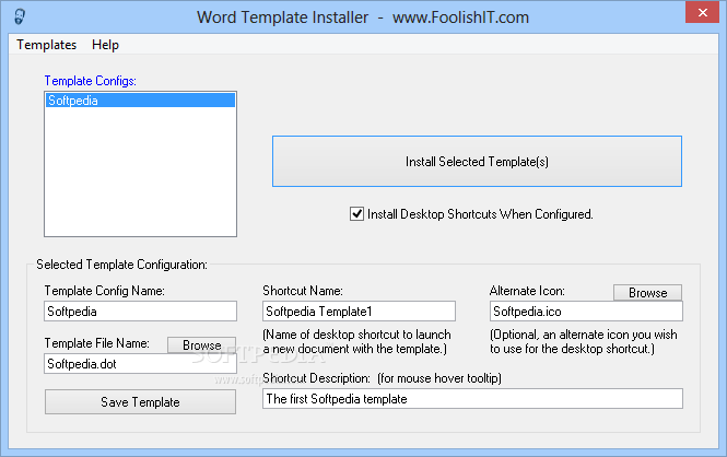 Word Template Installer