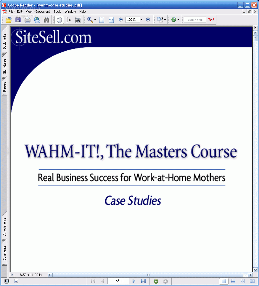 Work At Home Moms Masters Course