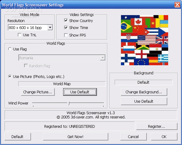 World Flags Screensaver
