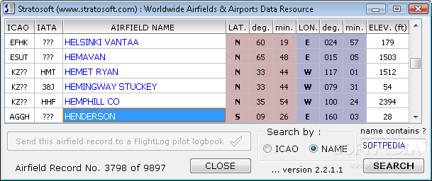 Worldwide Airfields & Airports Data Resource