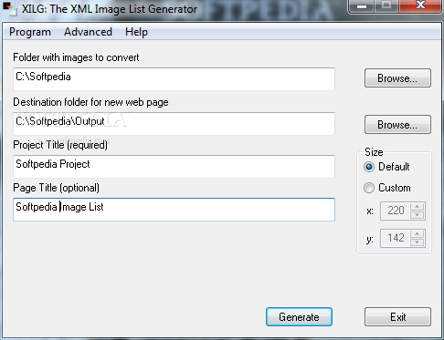 XILG - The XML Image List Generator