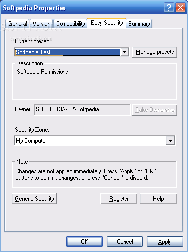 XP Home Permissions Manager
