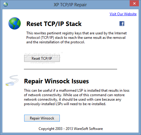 XP TCP/IP Repair