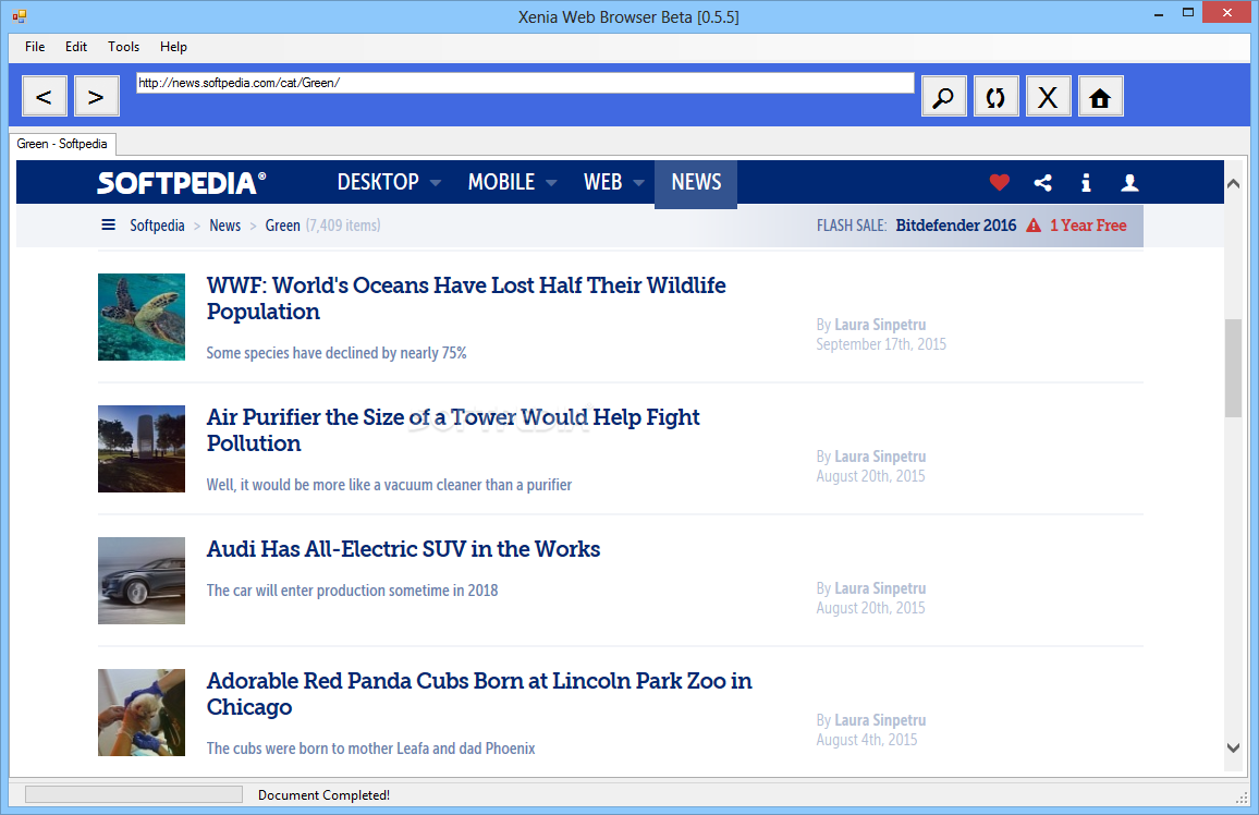 Xenia Web Browser